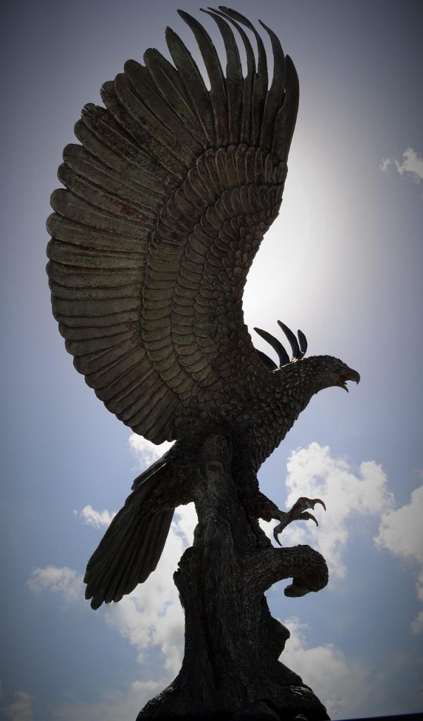eagle, statue, monument, bird, nature, symbol, freedom